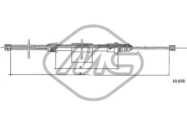 Cable Pull, parking brake (82999)