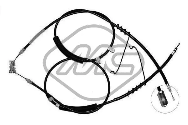 Cable Pull, parking brake (80305)