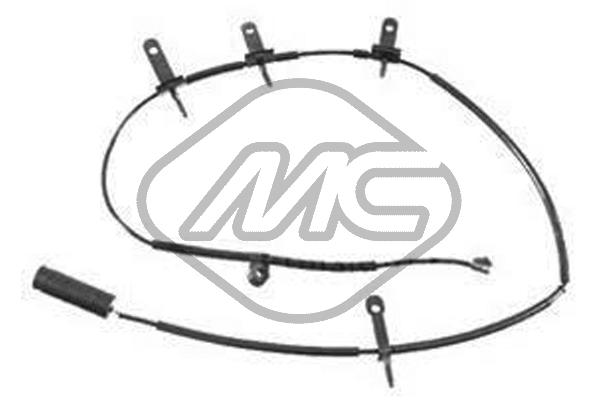 Warning Contact, brake pad wear (02091)