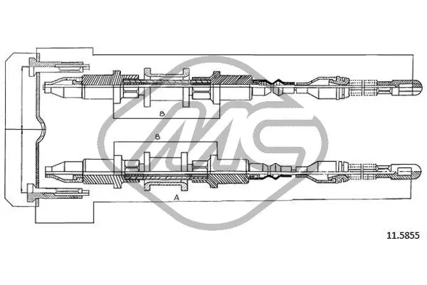 Cable Pull, parking brake (82499)