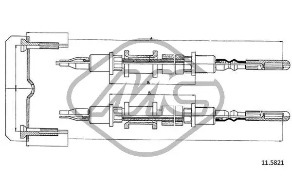 Cable Pull, parking brake (82488)