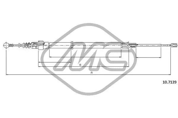 Cable Pull, parking brake (83251)