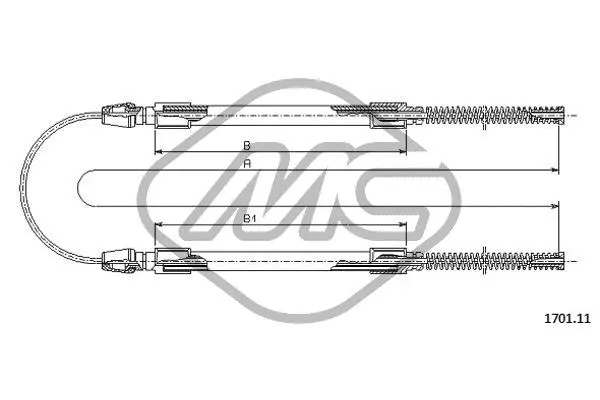 Cable Pull, parking brake (81311)