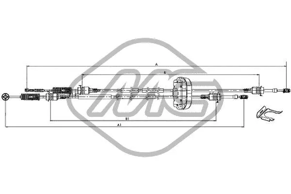 Cable Pull, manual transmission (82291)