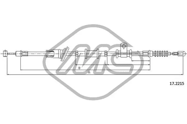 Cable Pull, parking brake (82275)