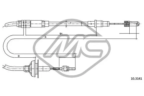 Cable Pull, clutch control (83633)