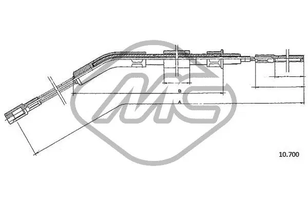 Cable Pull, parking brake (83692)