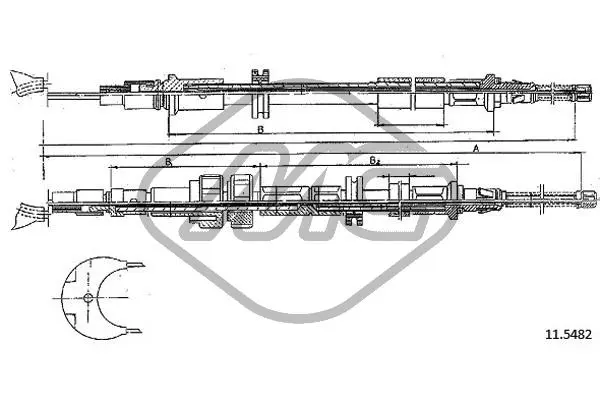 Cable Pull, parking brake (81778)