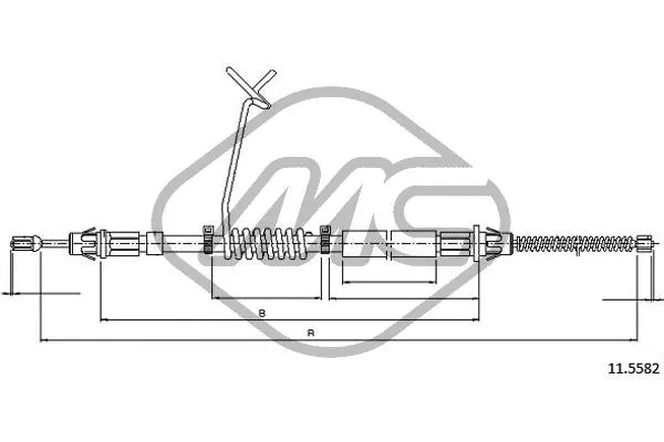 Cable Pull, parking brake (81855)