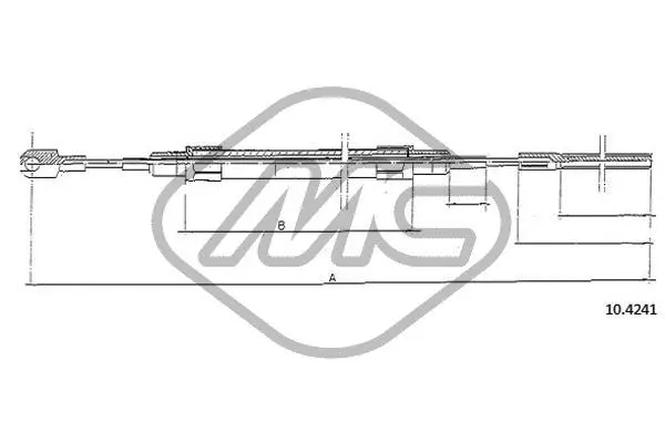 Cable Pull, parking brake (80644)