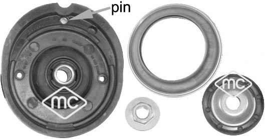 Repair Kit, suspension strut support mount (05877)