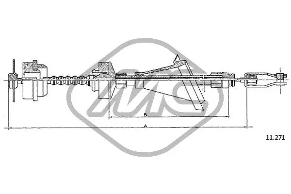 Cable Pull, clutch control (82687)