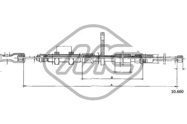 Cable Pull, parking brake (80336)