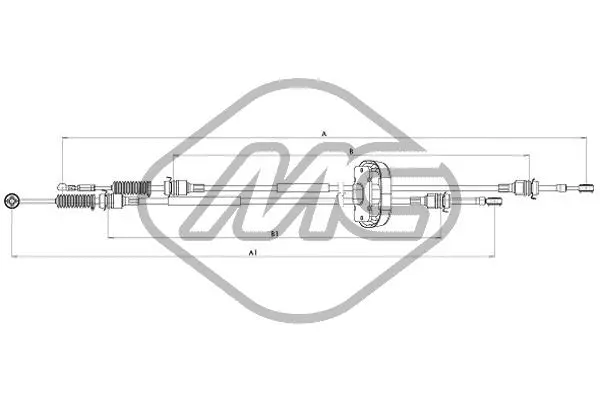 Cable Pull, manual transmission (82954)