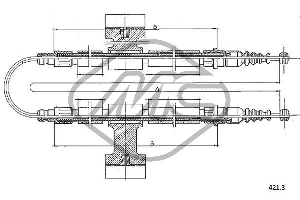 Cable Pull, parking brake (82087)