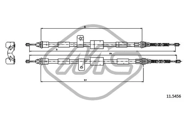 Cable Pull, parking brake (81823)