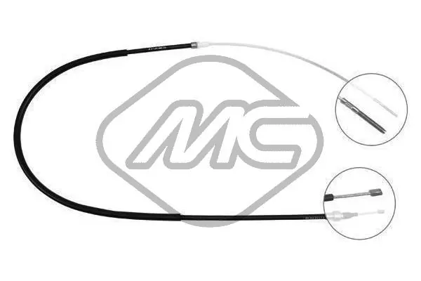 Cable Pull, parking brake (80214)