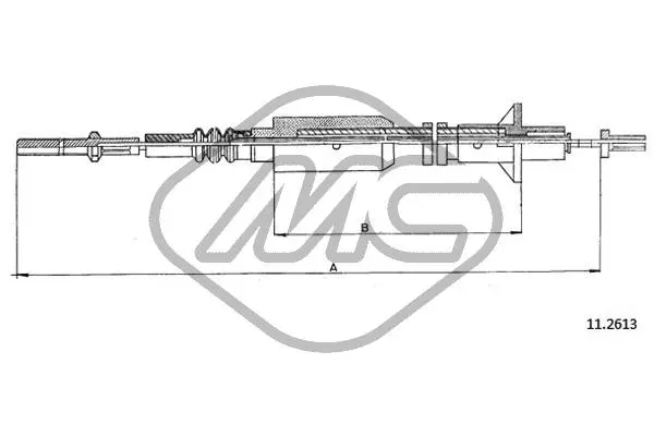 Cable Pull, clutch control (82419)
