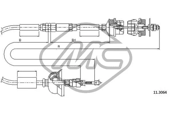Cable Pull, clutch control (82708)