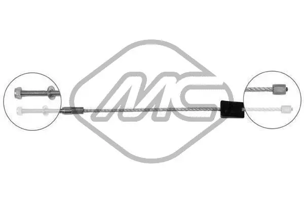 Cable Pull, parking brake (81820)