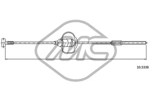 Cable Pull, parking brake (81870)