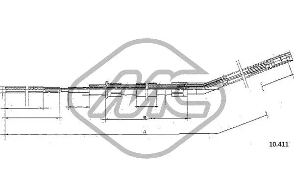 Cable Pull, parking brake (80629)