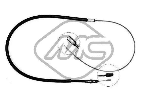 Cable Pull, parking brake (80834)