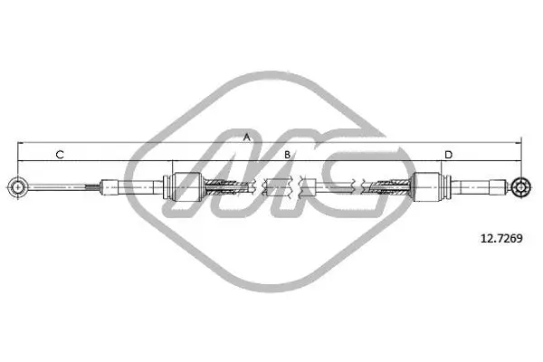 Cable Pull, manual transmission (81145)