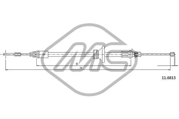 Cable Pull, parking brake (82368)