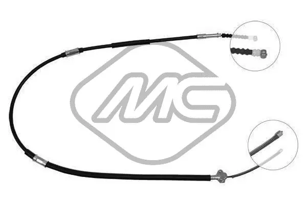 Cable Pull, parking brake (83505)
