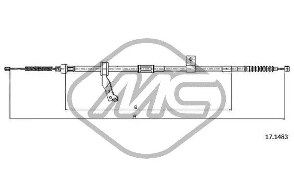 Cable Pull, parking brake (83527)