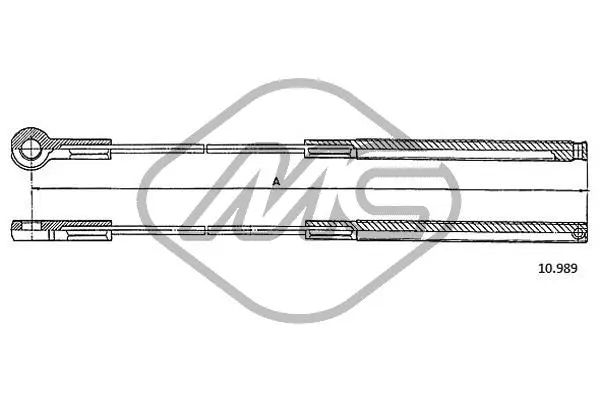 Cable Pull, parking brake (80938)