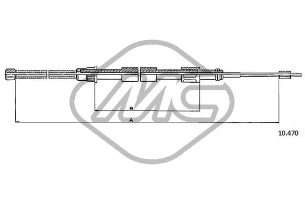 Cable Pull, parking brake (80313)