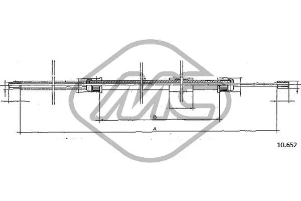 Cable Pull, parking brake (82989)