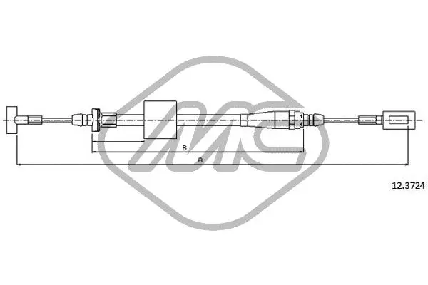 Cable Pull, parking brake (81394)