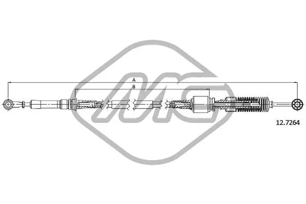 Cable Pull, manual transmission (81141)