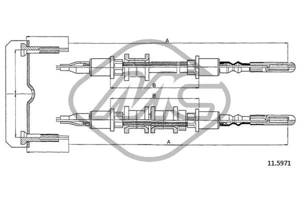 Cable Pull, parking brake (82497)