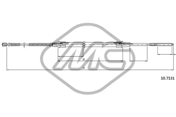 Cable Pull, parking brake (83729)