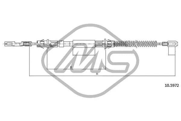 Cable Pull, parking brake (82515)