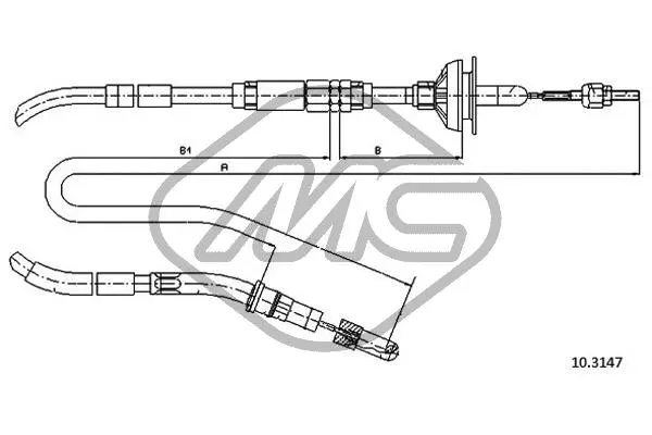 Cable Pull, clutch control (83637)