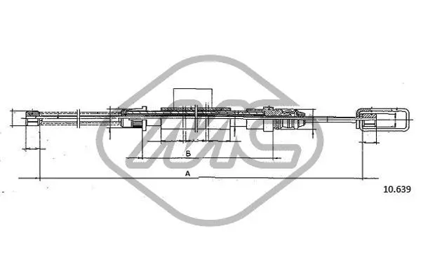 Cable Pull, parking brake (82794)