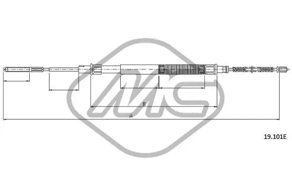 Cable Pull, parking brake (83246)