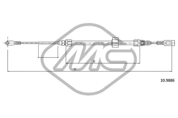 Cable Pull, parking brake (83751)