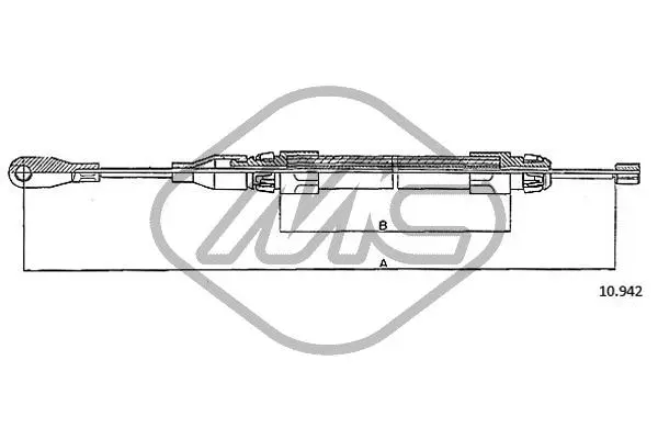 Cable Pull, parking brake (80932)