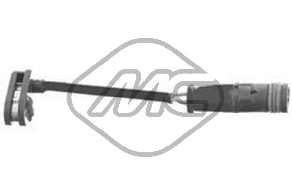 Warning Contact, brake pad wear (02106)
