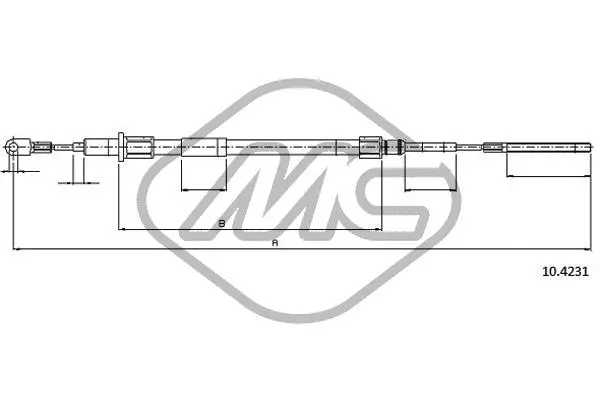 Cable Pull, parking brake (80659)