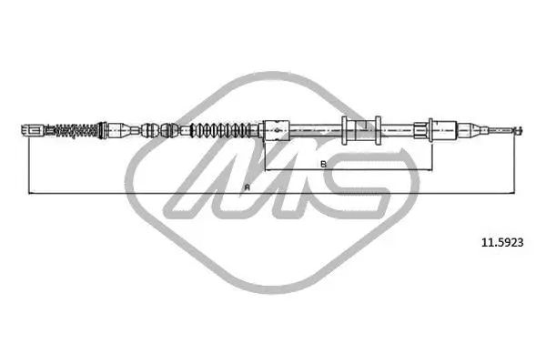 Cable Pull, parking brake (82517)