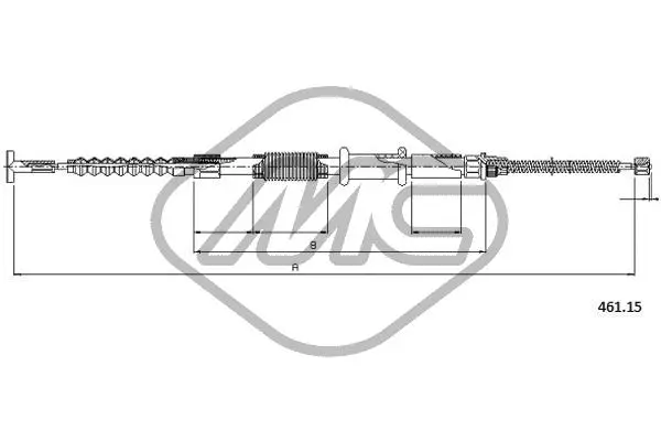 Cable Pull, parking brake (81316)