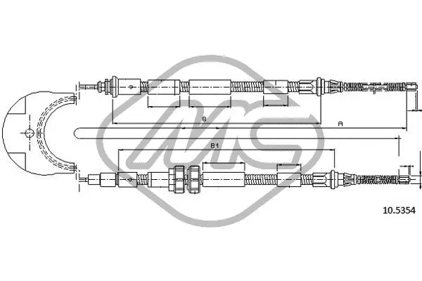 Cable Pull, parking brake (81794)