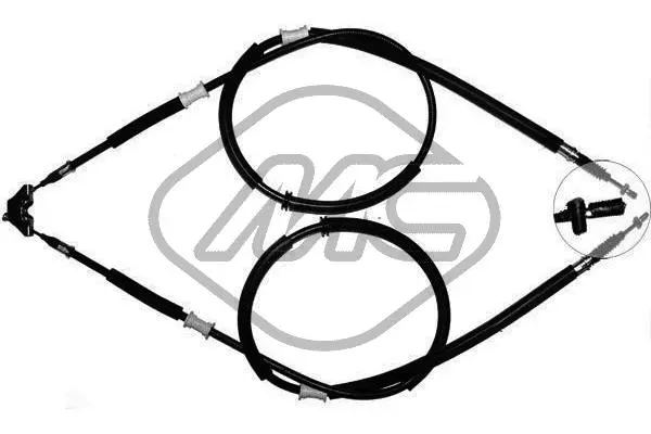 Cable Pull, parking brake (80425)